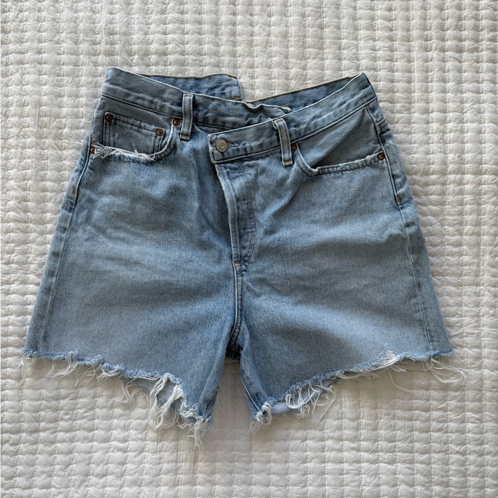 AGOLDE Criss Cross Jean Short